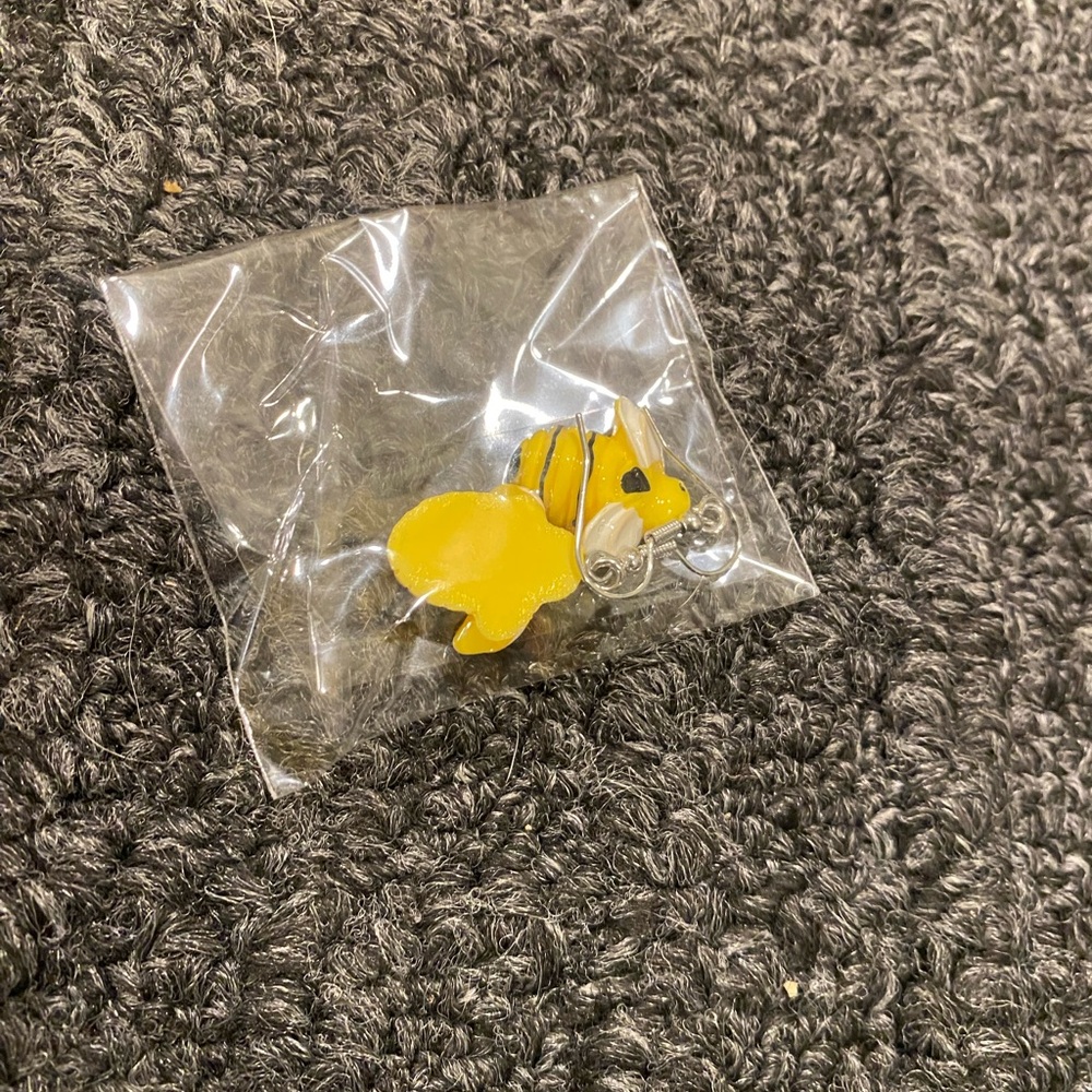 Yellow Bumblebee Earrings